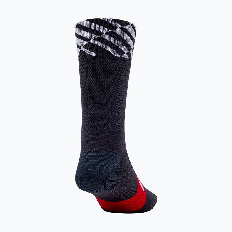 Socken Giro Seasonal Merino red/white/charcoal 2