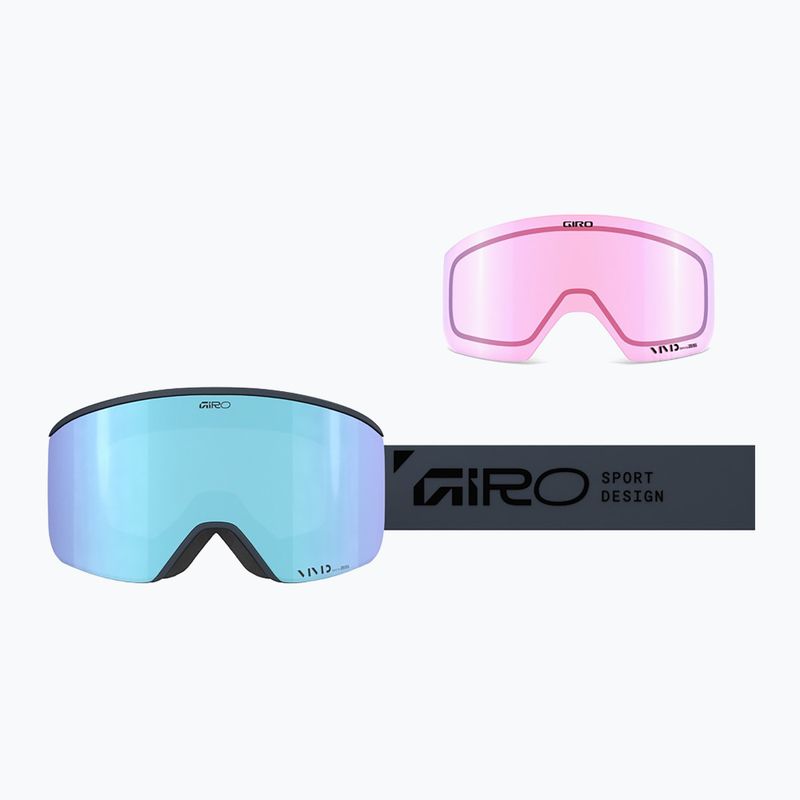 Skibrille Giro Axis indigo stacked/vivid royal/vivid infrared 7