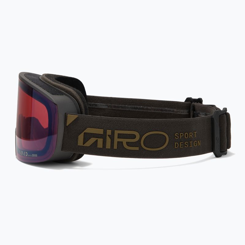 Skibrille Giro Axis midnight brown stacked/vivid petrol/vivid infrared 5
