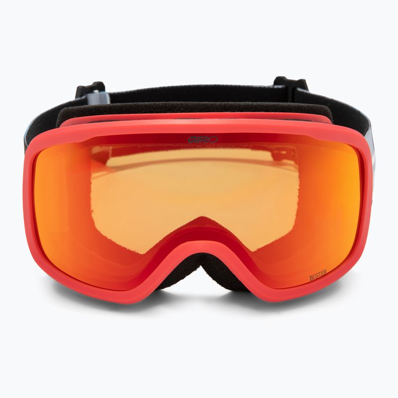 Kinder-Skibrille Giro Buster Jr black blocks/amber scarlet 2