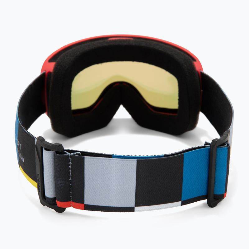 Kinder-Skibrille Giro Buster Jr black blocks/amber scarlet 3