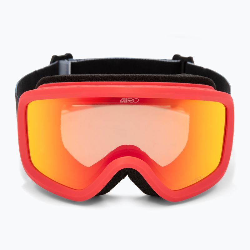 Kinder-Skibrille Giro Chico 2.0 Jr black blocks/amber scarlet 2
