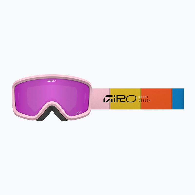 Kinderskibrille Giro Chico 2.0 Jr light pink blocks/amber pink 5