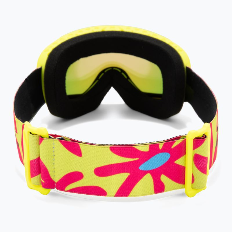 Kinder-Skibrille Giro Chico 2.0 Jr Yellow flowers/amber pink 3