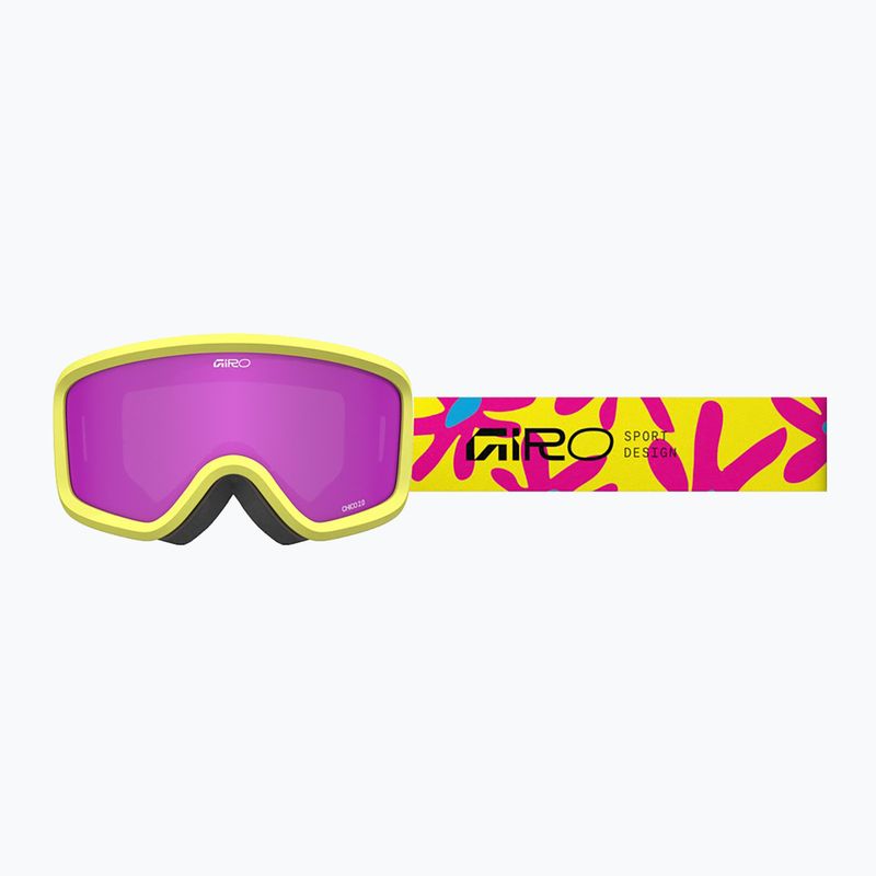 Kinder-Skibrille Giro Chico 2.0 Jr Yellow flowers/amber pink 5