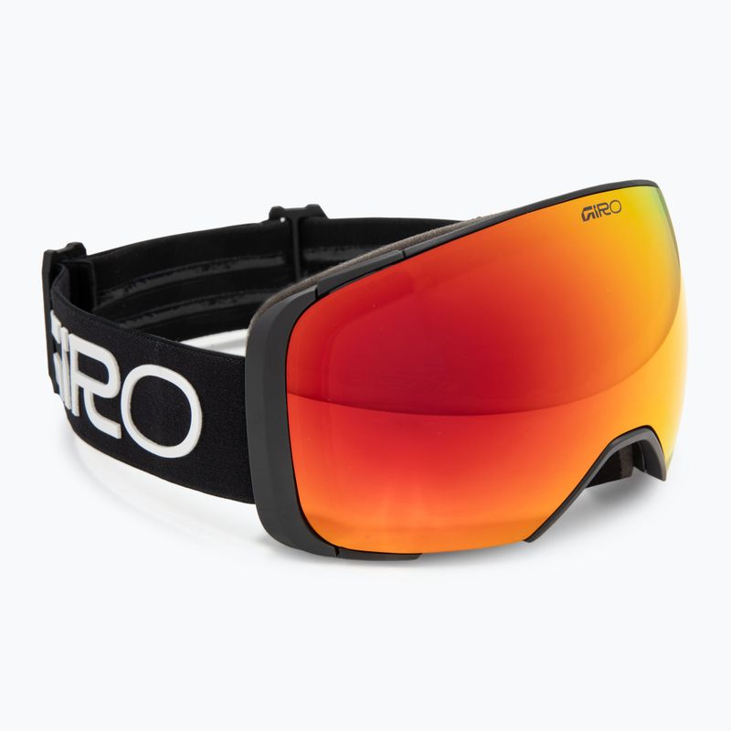 Skibrille Giro Comp black wordmark/vivid ember/vivid infrared 2