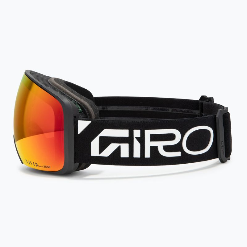 Skibrille Giro Comp black wordmark/vivid ember/vivid infrared 5