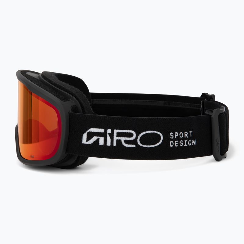 Skibrille Giro Cruz black stacked/amber scarlet 4