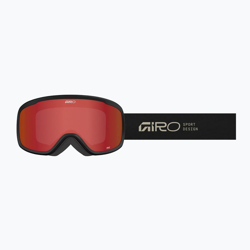 Skibrille Giro Cruz black tan stacked/amber scarlet