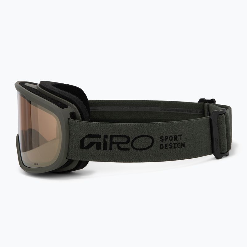 Skibrille Giro Cruz olive green stacked/amber gold 4