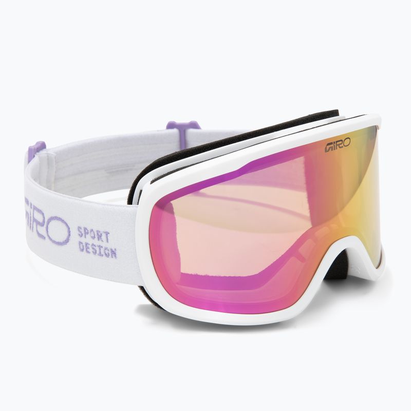 Skibrille Giro Cruz mauve stacked/amber pink