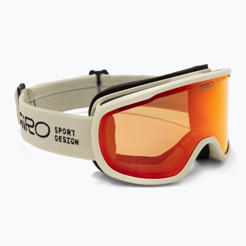 Skibrille Giro Cruz stone stacked/amber scarlet