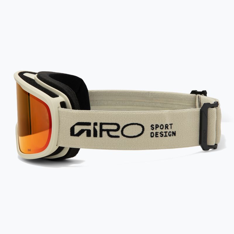 Skibrille Giro Cruz stone stacked/amber scarlet 4
