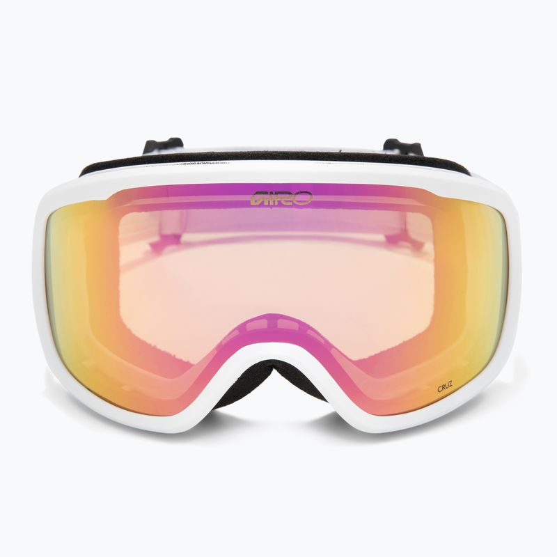 Skibrille Giro Cruz white stacked/amber pink 2