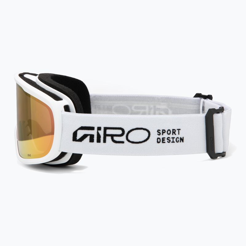 Skibrille Giro Cruz white stacked/amber pink 4