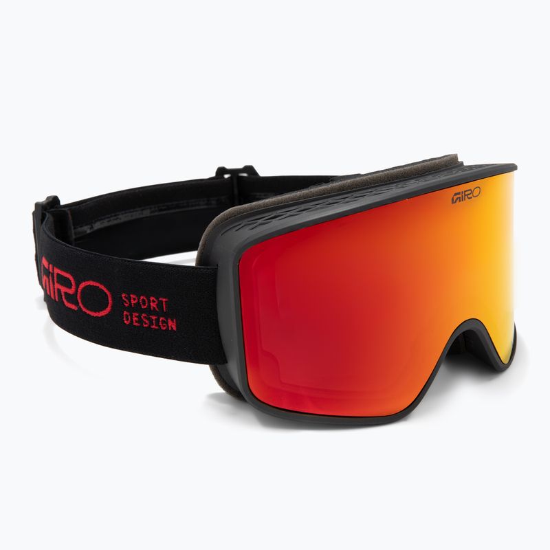 Skibrille Giro Method black/red stacked/vivid ember/vivid infrared 2