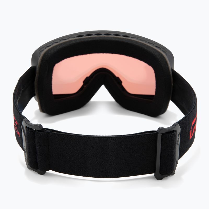 Skibrille Giro Method black/red stacked/vivid ember/vivid infrared 4