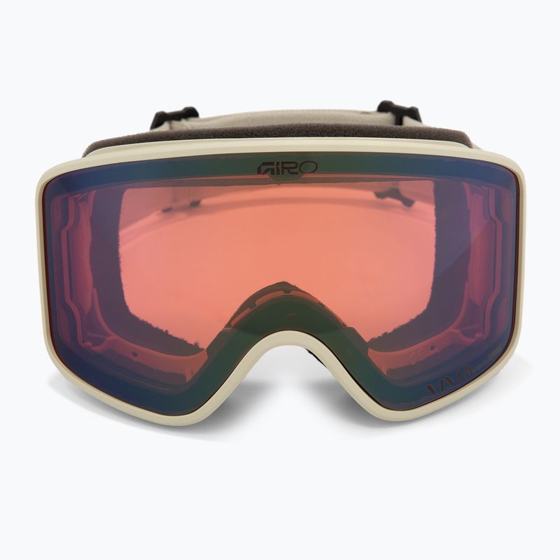 Skibrille Giro Method stone stacked/vivid petrol/vivid infrared 3