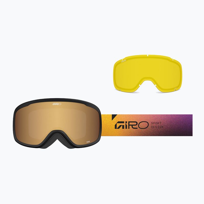 Skibrille Giro Roam purple faded/amber gold/yellow 2