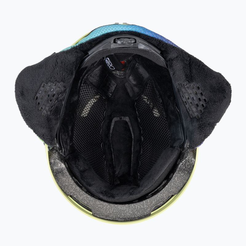 Kinder-Skihelm Giro Crue matte fluorescent green 5