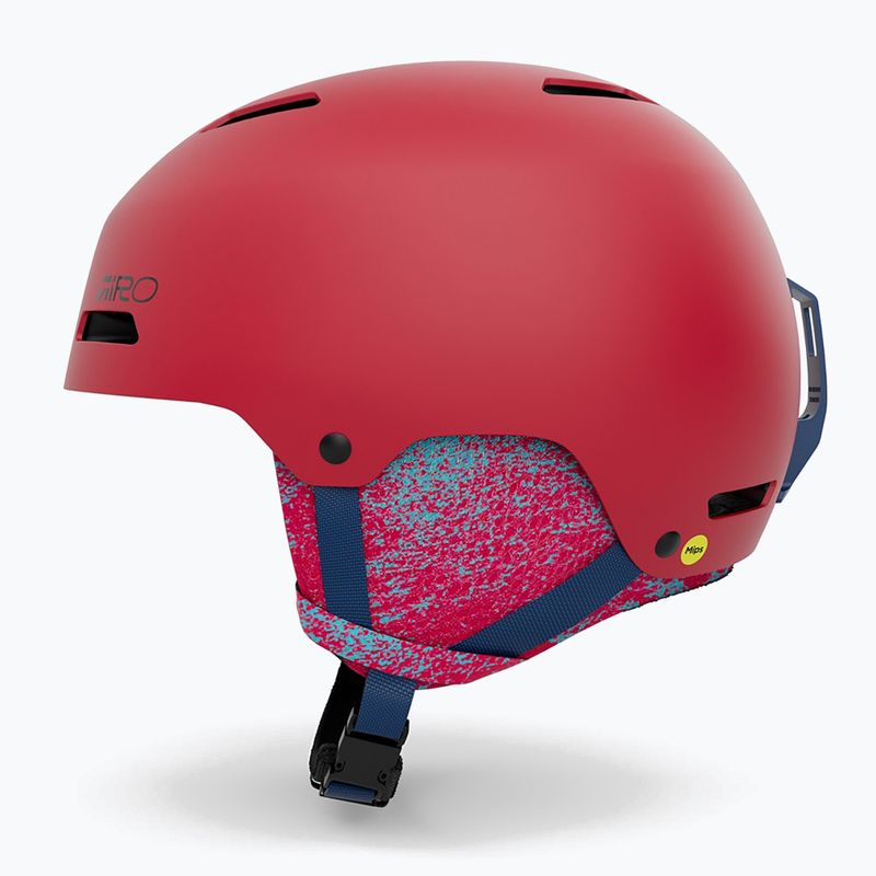 Kinder-Skihelm Giro Crue matte red 9