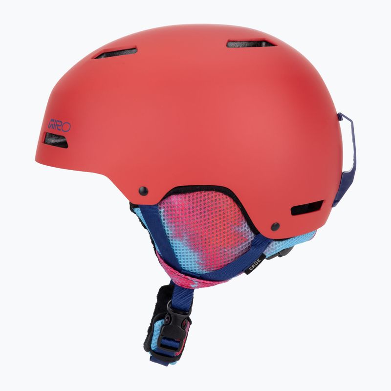 Kinder-Skihelm Giro Crue matte red 3