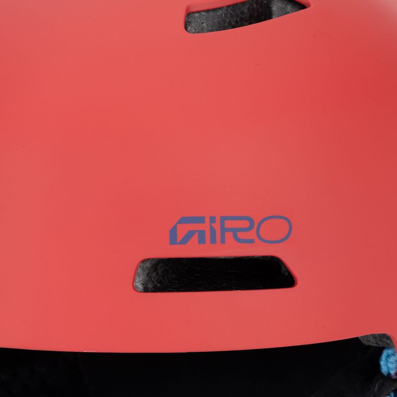Kinder-Skihelm Giro Crue matte red 7