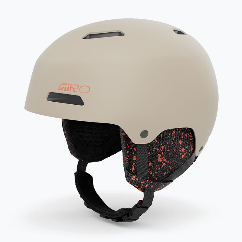 Kinder-Skihelm Giro Crue matte stone 9