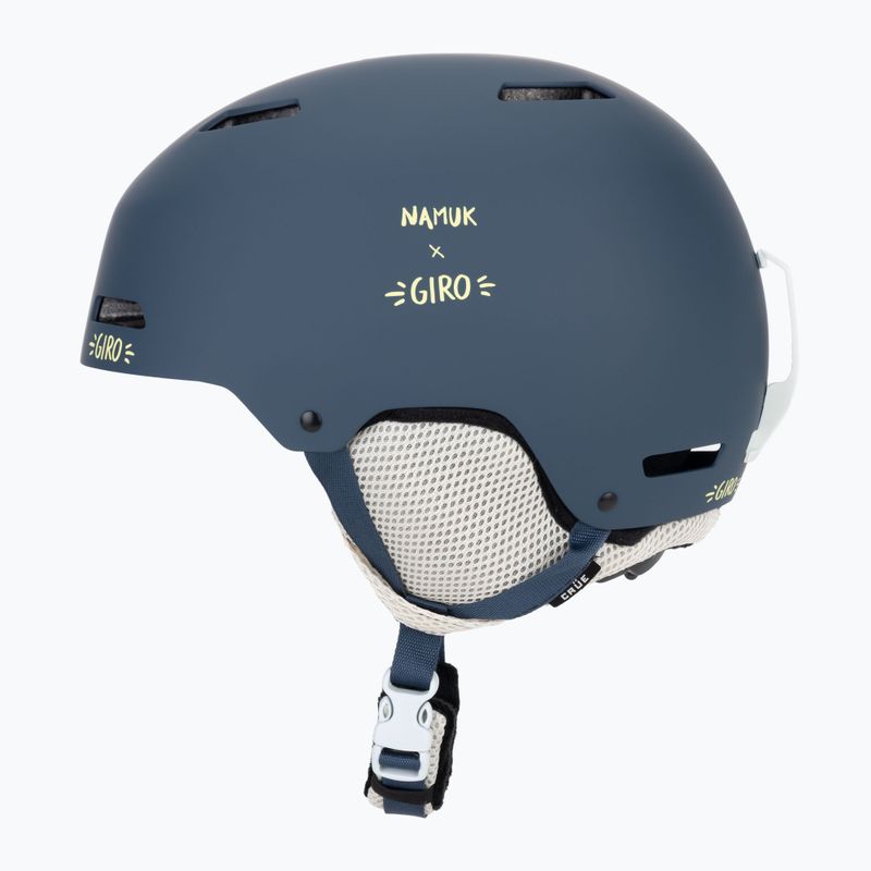 Kinder-Skihelm Giro Crue matte dark blue namuk 3