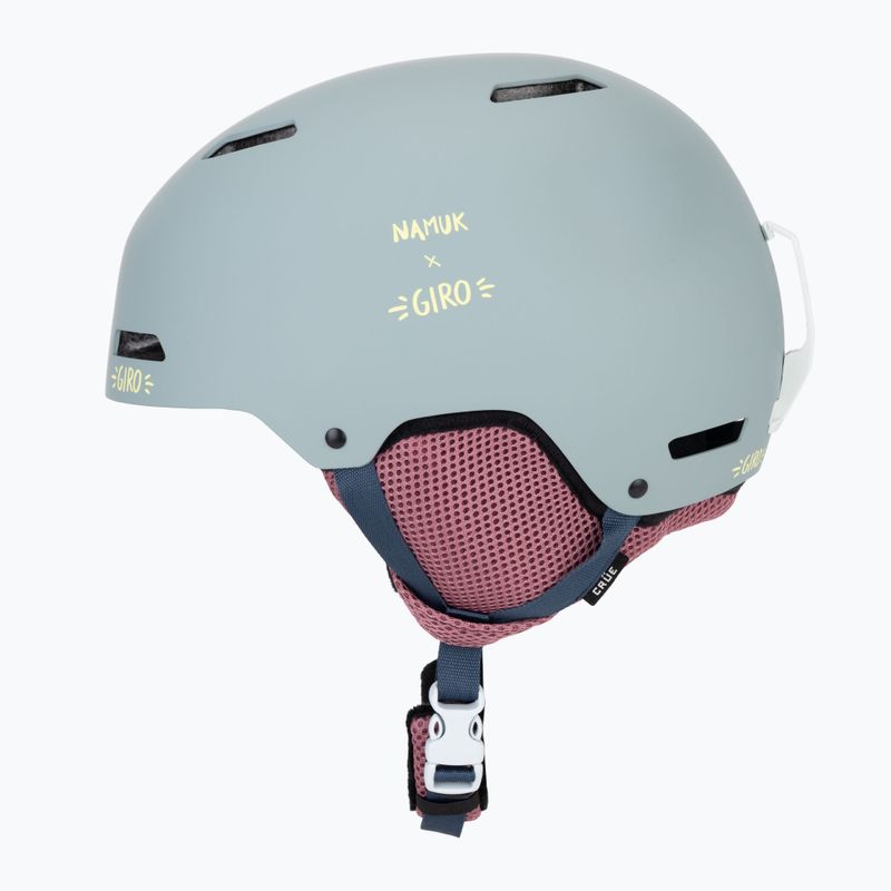 Kinder-Skihelm Giro Crue matte light blue namuk 3