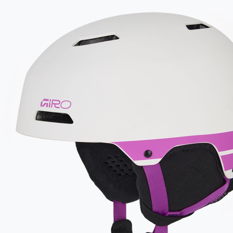 Skihelm Giro Ledge FS matte white pink 7