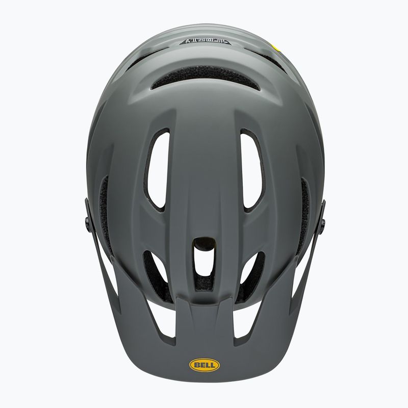 Fahrradhelm Bell 4Forty glänzend grau/gelb 4