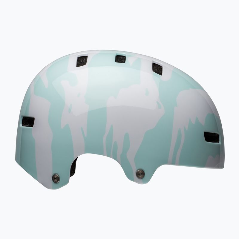 Bell Span Jr Kinderhelm glänzend weiß/blau 2