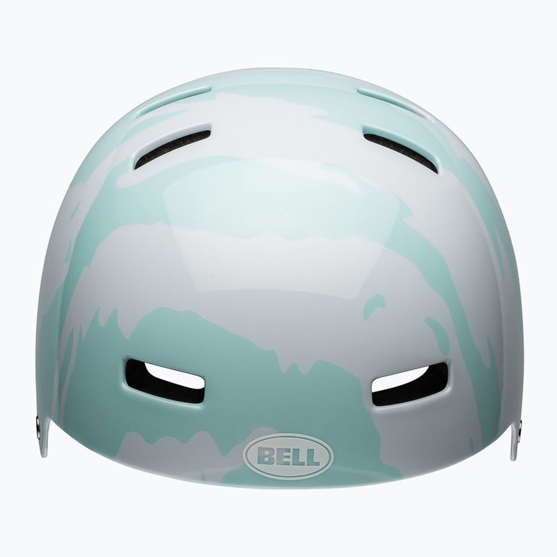Bell Span Jr Kinderhelm glänzend weiß/blau 3