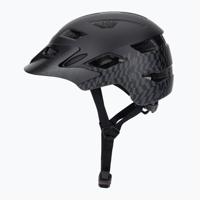 Bell Sidetrack Kinderfahrradhelm wellenförmige Karos/Mattschwarz 3