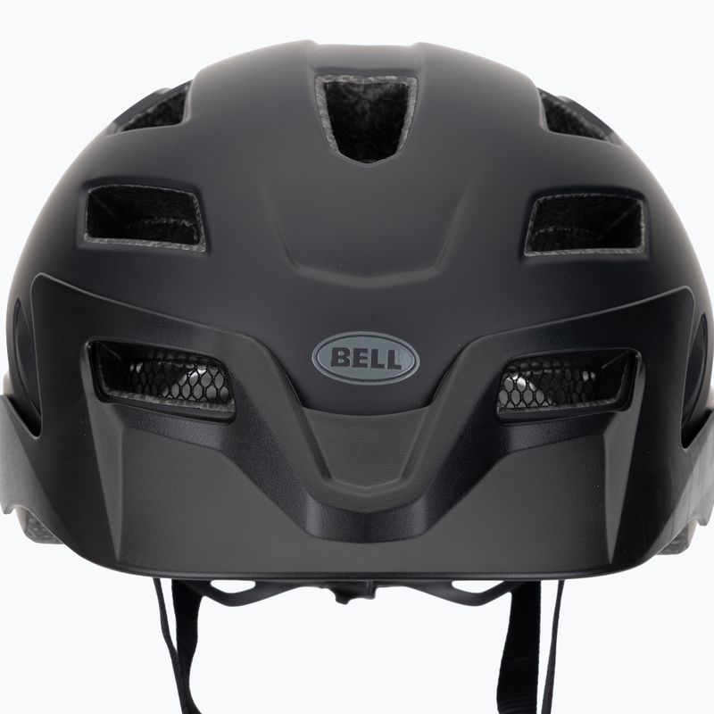 Bell Sidetrack Kinderfahrradhelm wellenförmige Karos/Mattschwarz 7