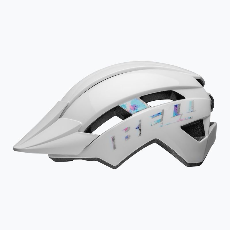 Bell Sidetrack II Integrated MIPS Jr Kinder Fahrradhelm glänzend weiß 2
