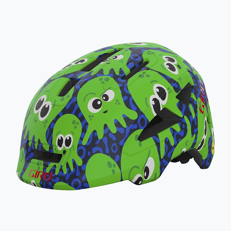 Fahrradhelm Kinder Giro Scamp II matte midnight/bright green Inked