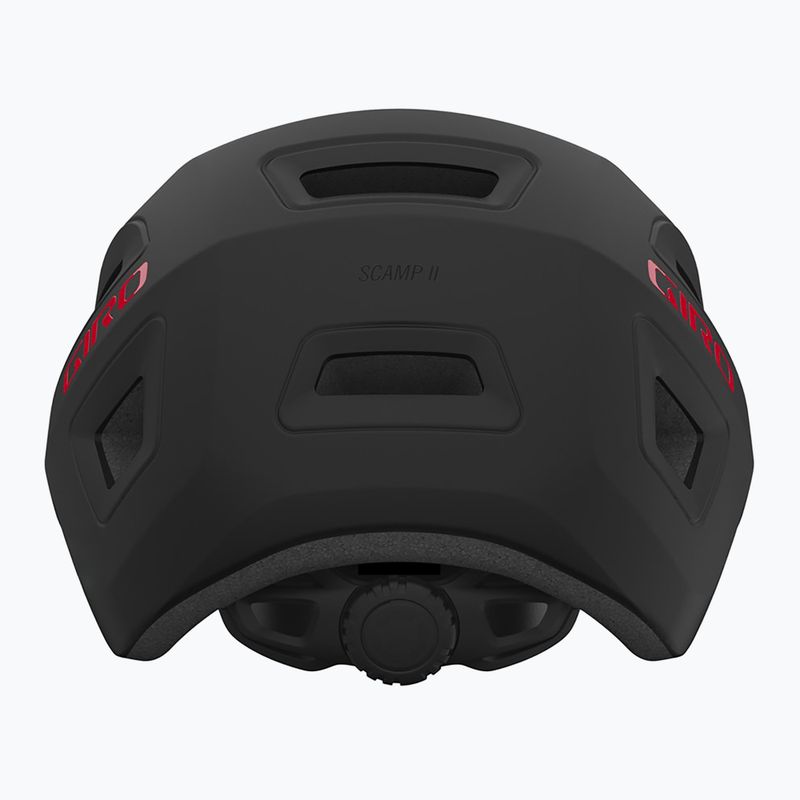 Giro Scamp II Integrated MIPS mattschwarz/rot Kinderfahrradhelm 3
