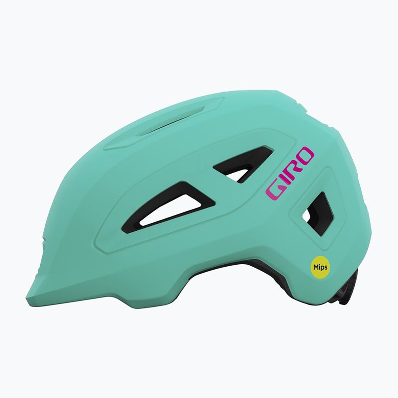 Fahrradhelm Kinder Giro Scamp II Integrated MIPS matte screaming teal/bright pink 2