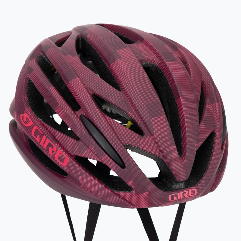 Fahrradhelm Giro Syntax Integrated MIPS matte dark cherry towers 7