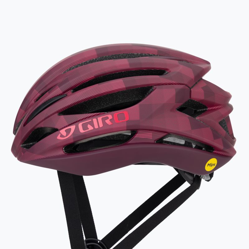 Fahrradhelm Giro Syntax Integrated MIPS matte dark cherry towers 9