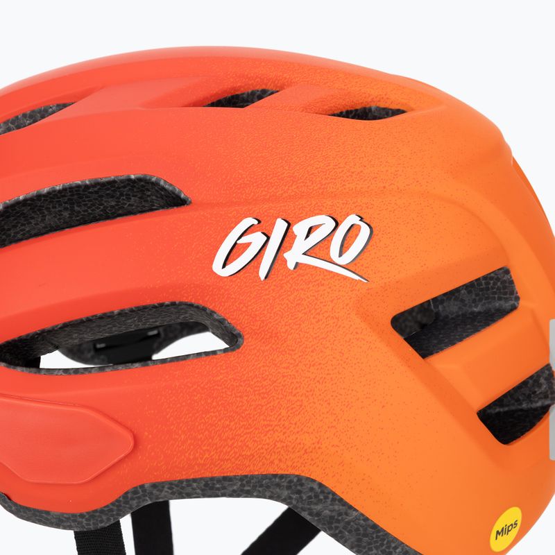 Fahrradhelm Kinder Giro Fixture II Integrated MIPS matte red fade 7