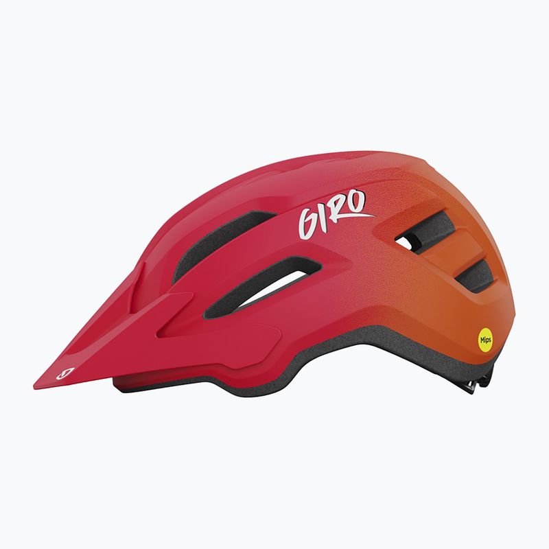 Fahrradhelm Kinder Giro Fixture II Integrated MIPS matte red fade 2