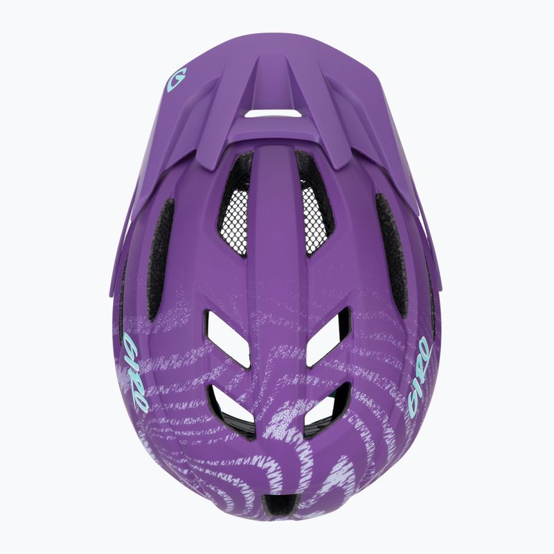 Fahrradhelm Kinder Giro Fixture II Integrated MIPS matte purple ripple 6