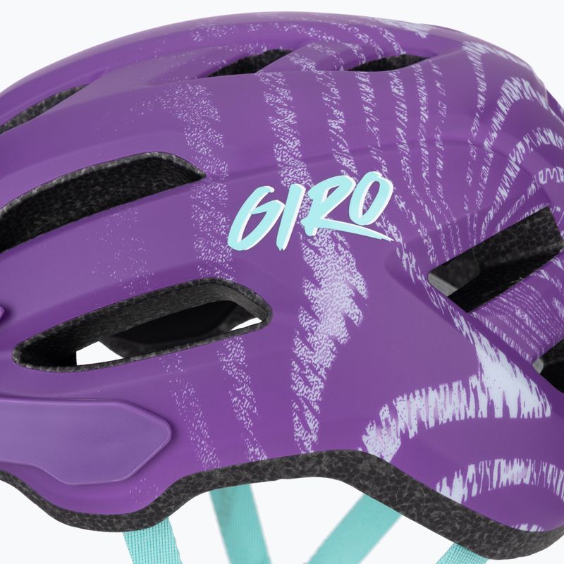 Fahrradhelm Kinder Giro Fixture II Integrated MIPS matte purple ripple 9