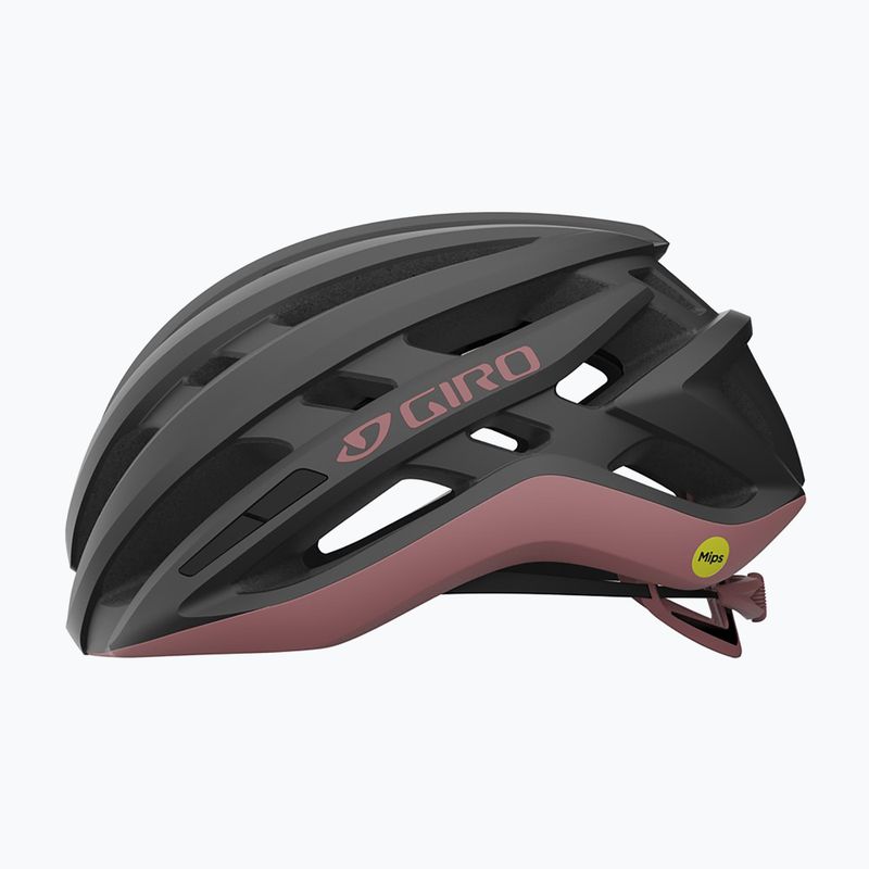 Fahrradhelm Giro Agilis Integrated MIPS matte metallic coal/dusty rose 2
