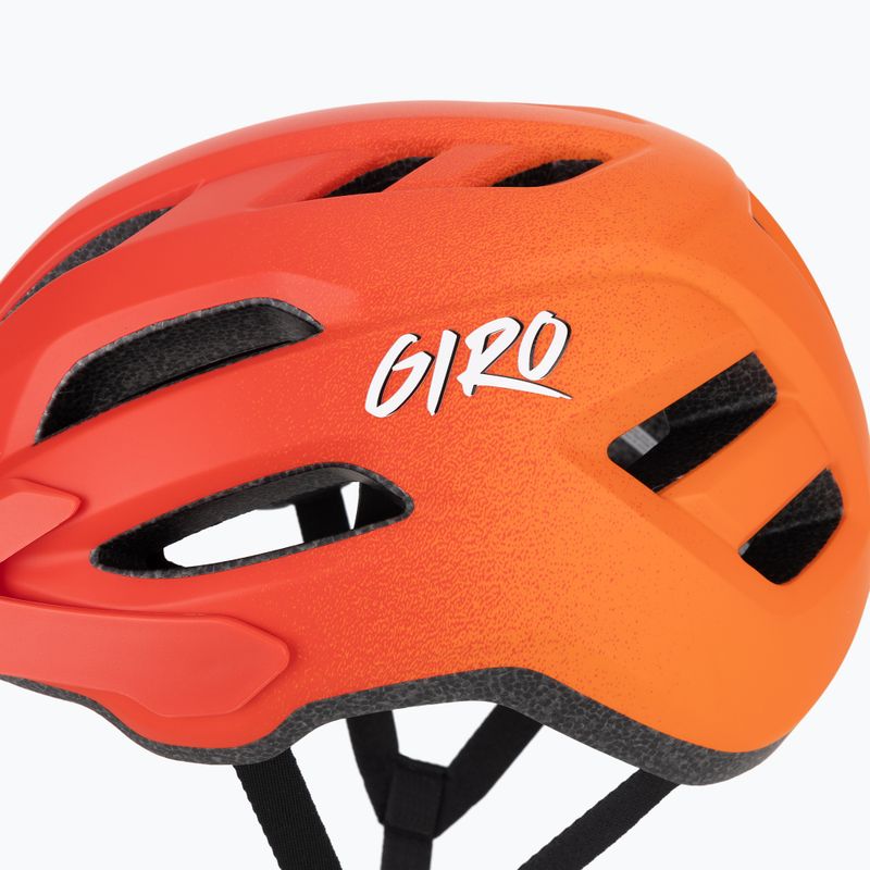 Fahrradhelm Kinder Giro Fixture II matte red fade 8