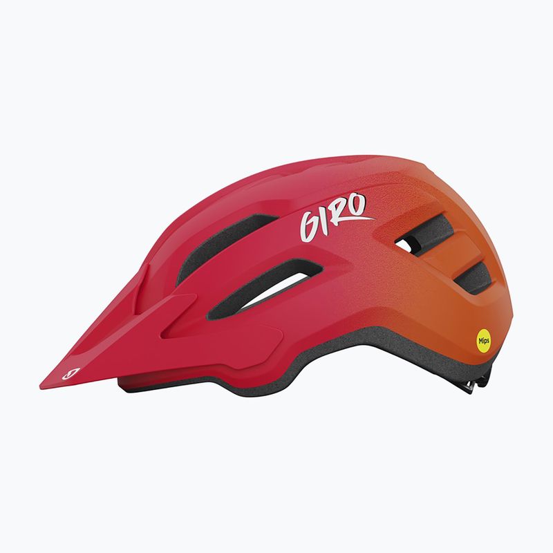 Fahrradhelm Kinder Giro Fixture II matte red fade 2