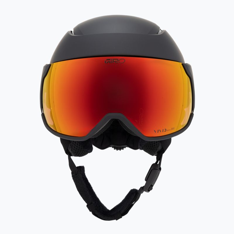 Skihelm Giro Orbit Spherical Mips matte black/vivid ember 2